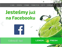Tablet Screenshot of lemonfresh.com.pl